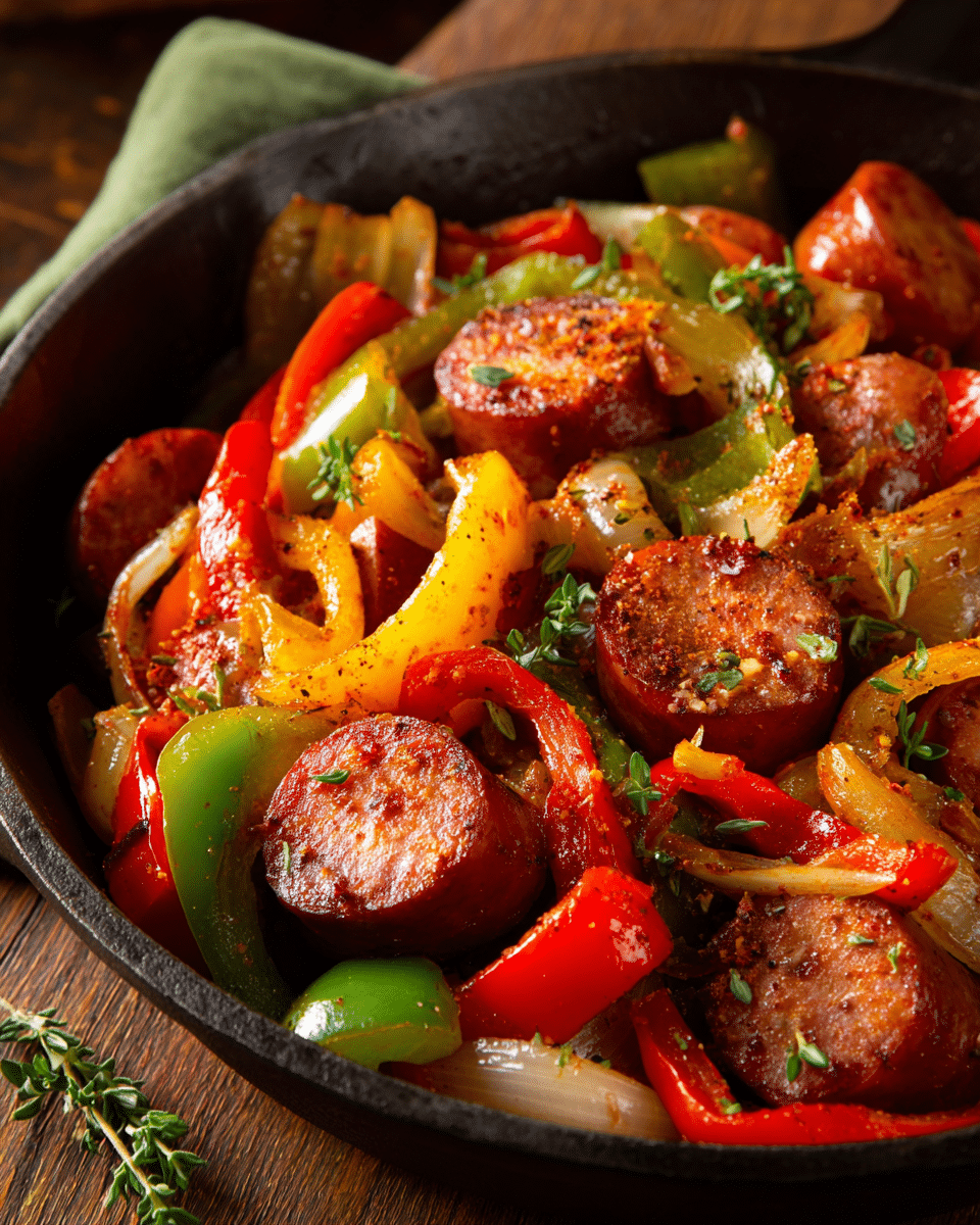 Cajun Sausage Pepper Mix – Crockpot Sausage