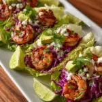 Garlic Lime Shrimp Tacos – Lettuce Wrap Style