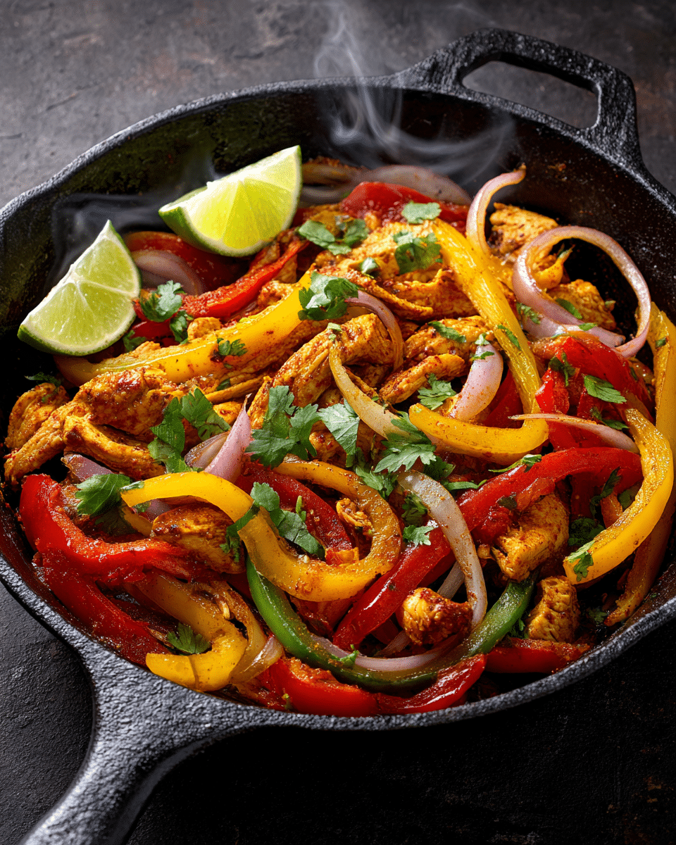 Fiery Chicken Fajita Feast – Crockpot Chicken