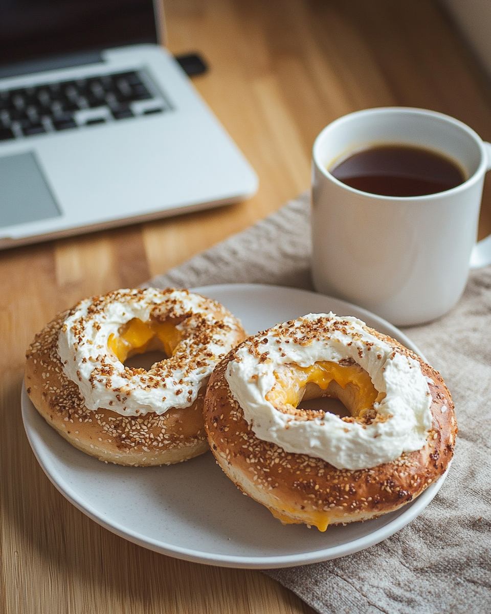 Bagel with Cream Cheese – College Breakfast Favorite