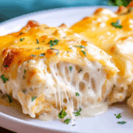 Chicken Alfredo Roll-Ups That Stretch with Cheese