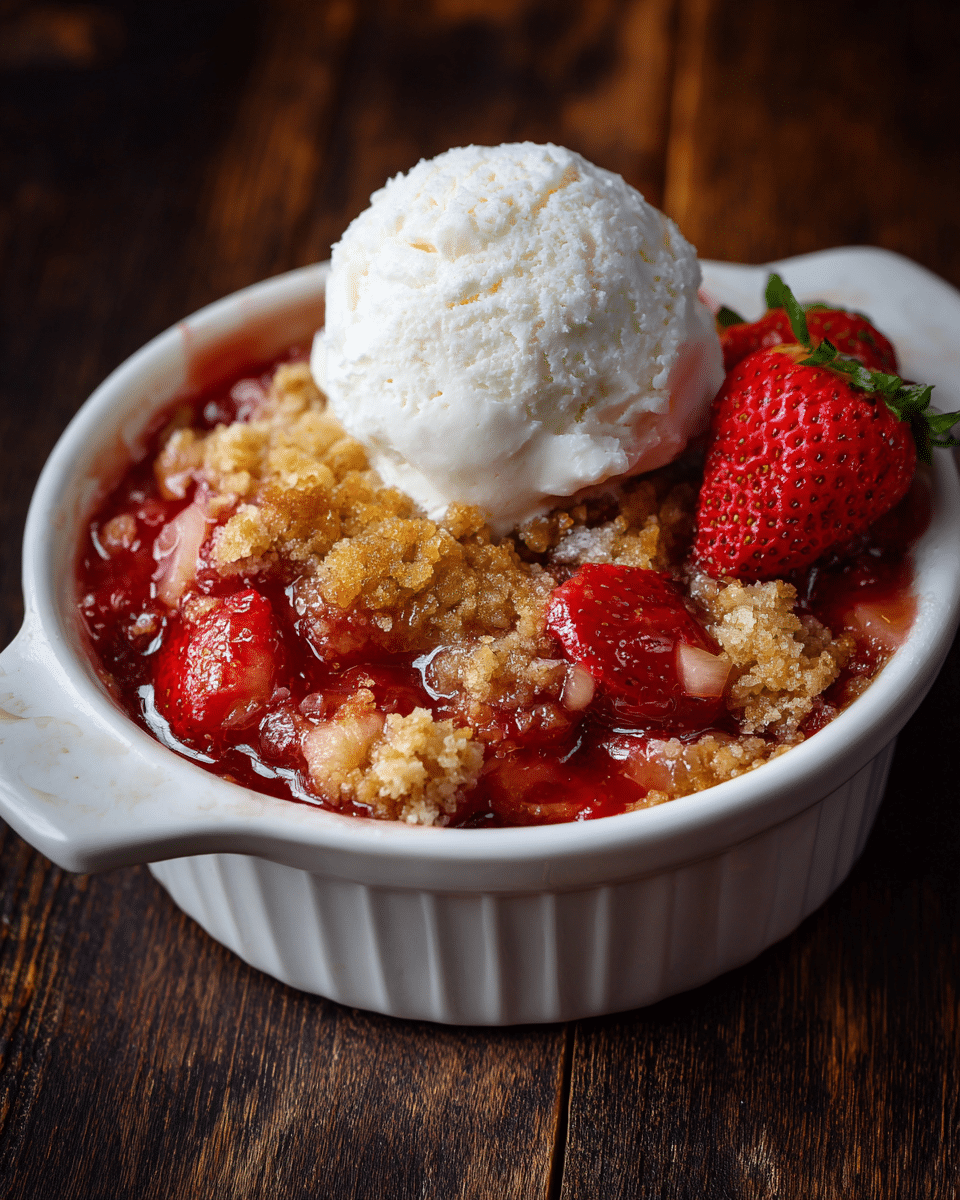 Strawberry Rhubarb Crock Bliss – Crockpot Dessert