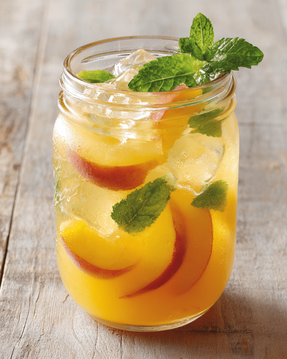Fresh Peach Lemonade