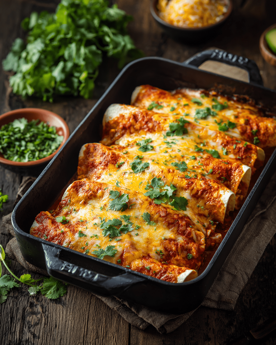 Banana Pepper Chicken Enchiladas – Zesty Twist
