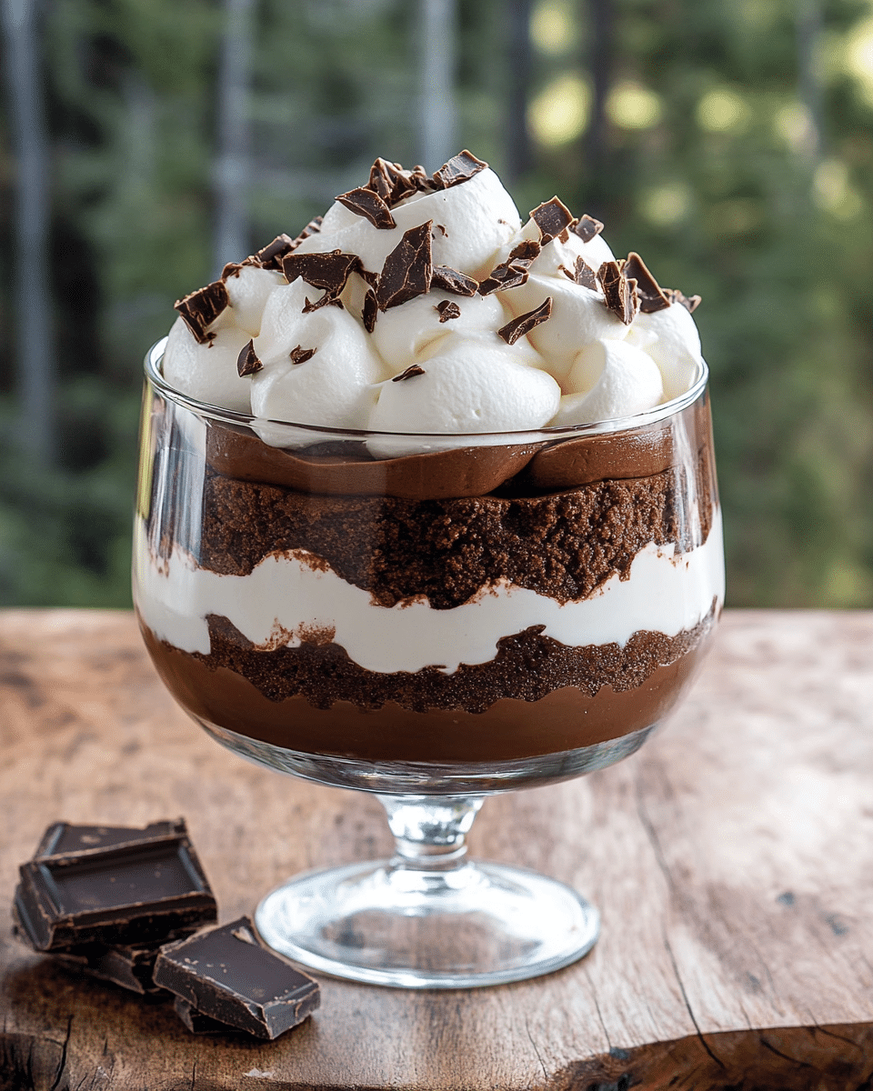 Decadent Chocolate Brownie Trifle Dessert 2 Decadent Chocolate Brownie Trifle Dessert