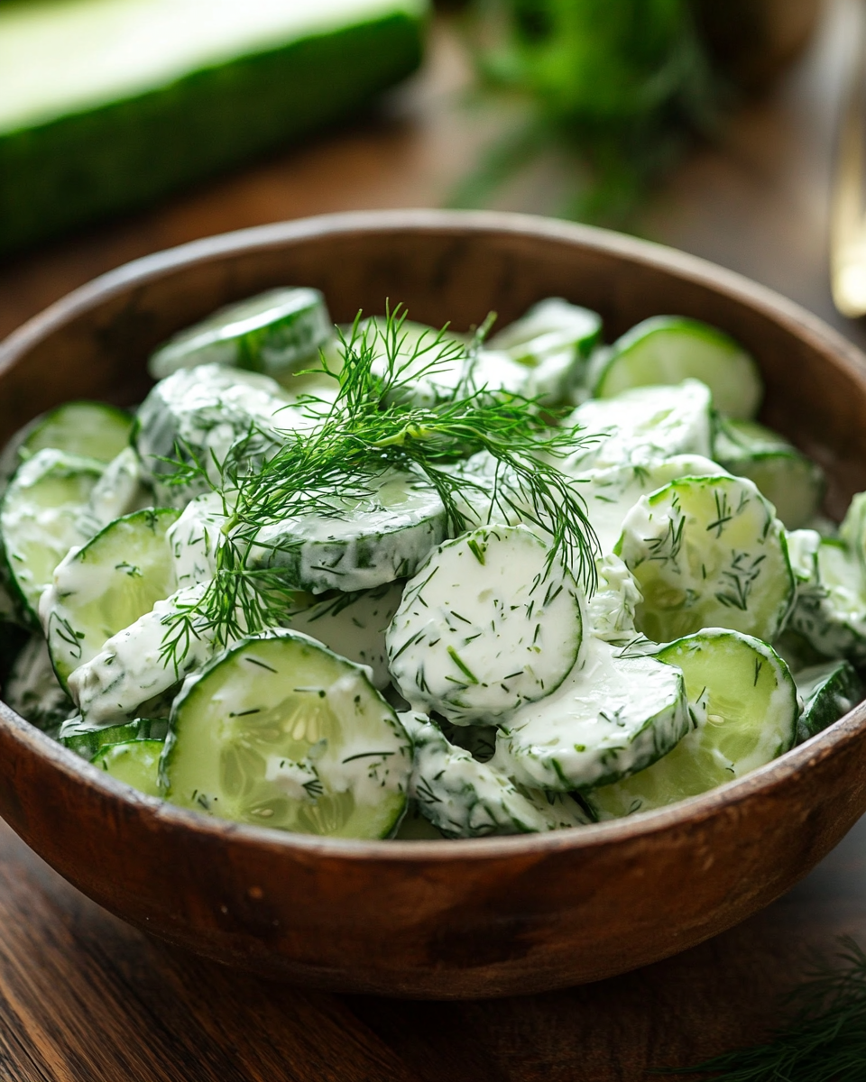 Creamy Cucumber Dill Salad