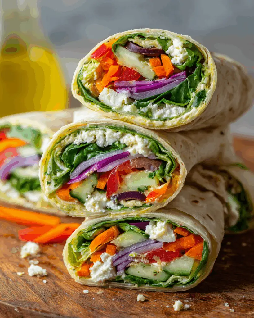 Banana Pepper Hummus Wraps – Healthy & Fresh