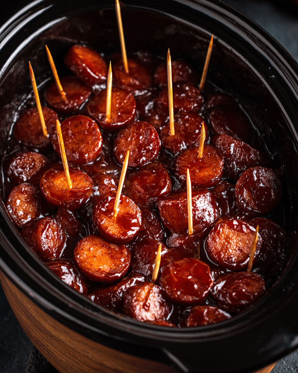 Slow Cooker BBQ Kielbasa Bites – Party Perfect