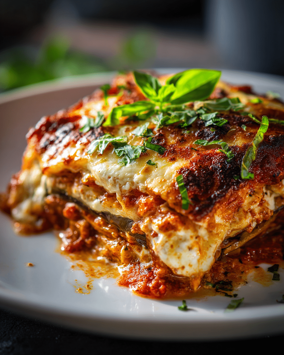 Eggplant Lasagna with Ricotta – No Pasta Needed