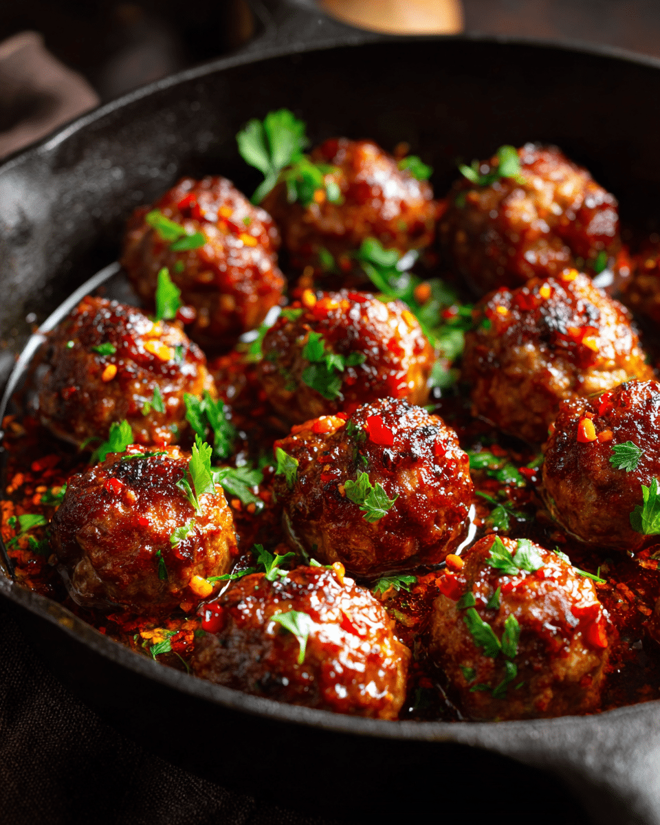Summer Chili Glazed Meatballs – Crockpot Appetizer