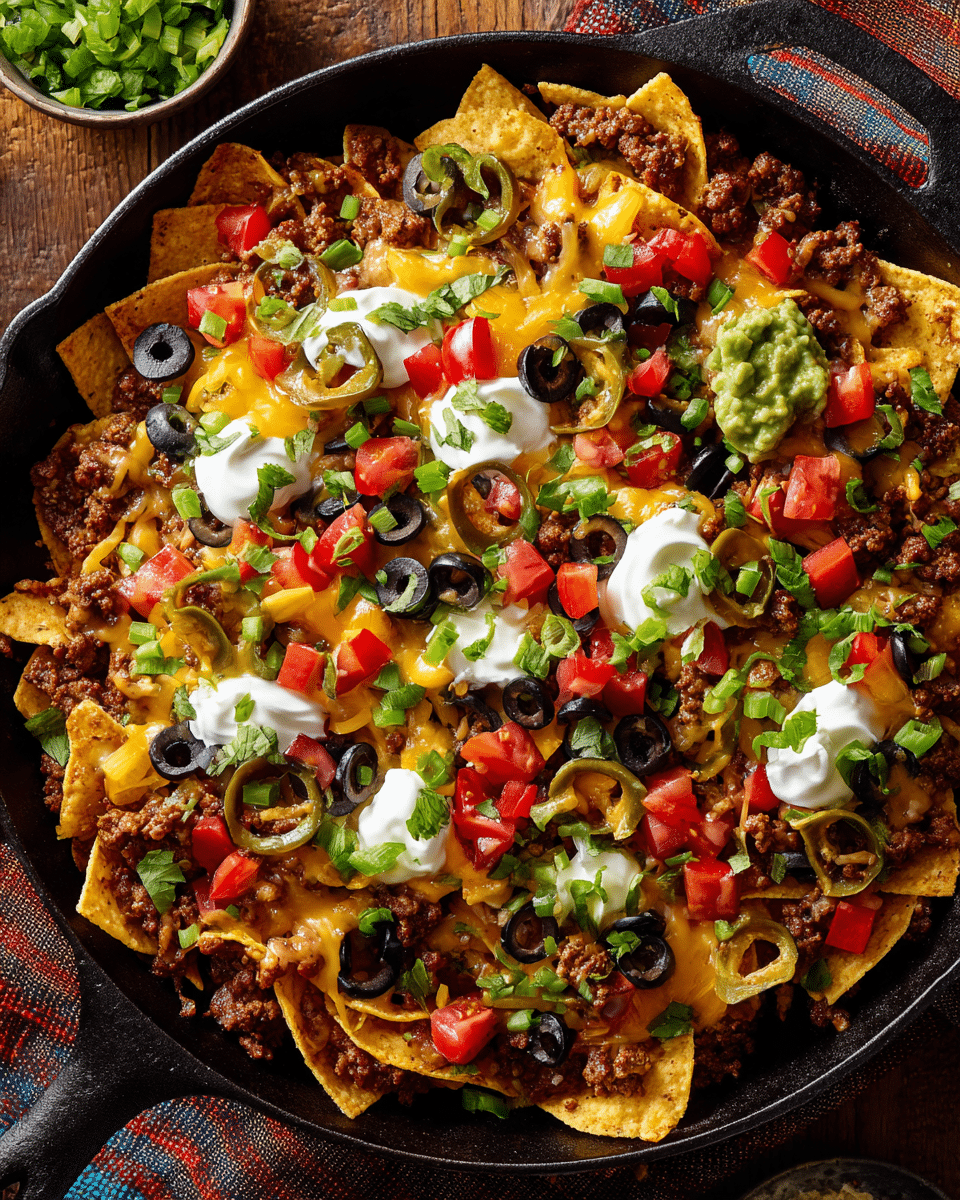 Banana Pepper Nacho Skillet