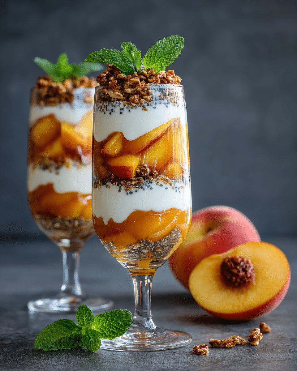 Peach Yogurt Breakfast Parfait