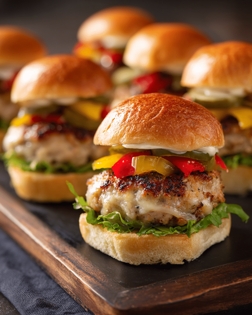 Banana Pepper Turkey Sliders – Game Day Hit