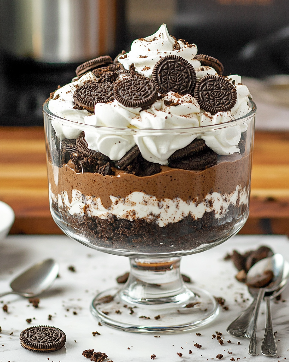 No-Bake Oreo Trifle Dessert Recipe