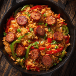 Cajun Kielbasa & Rice Skillet – 30-Minute Dinner