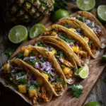 Hawaiian BBQ Chicken Tacos – Crockpot Chicken