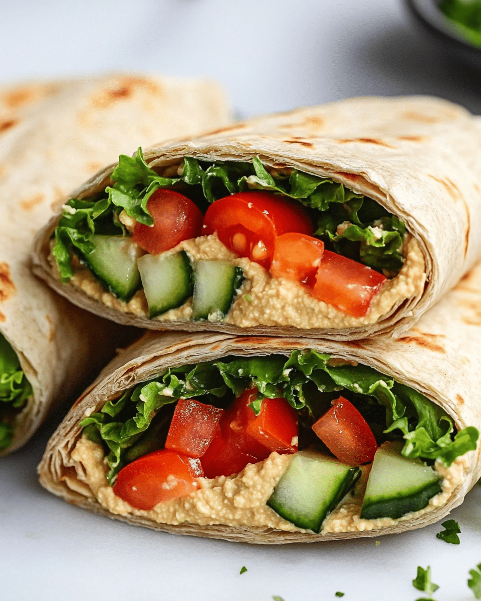 Hummus Pita Wrap – Quick College Breakfast 2 Hummus Pita Wrap – Quick College Breakfast