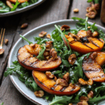 Grilled Peach and Arugula Salad