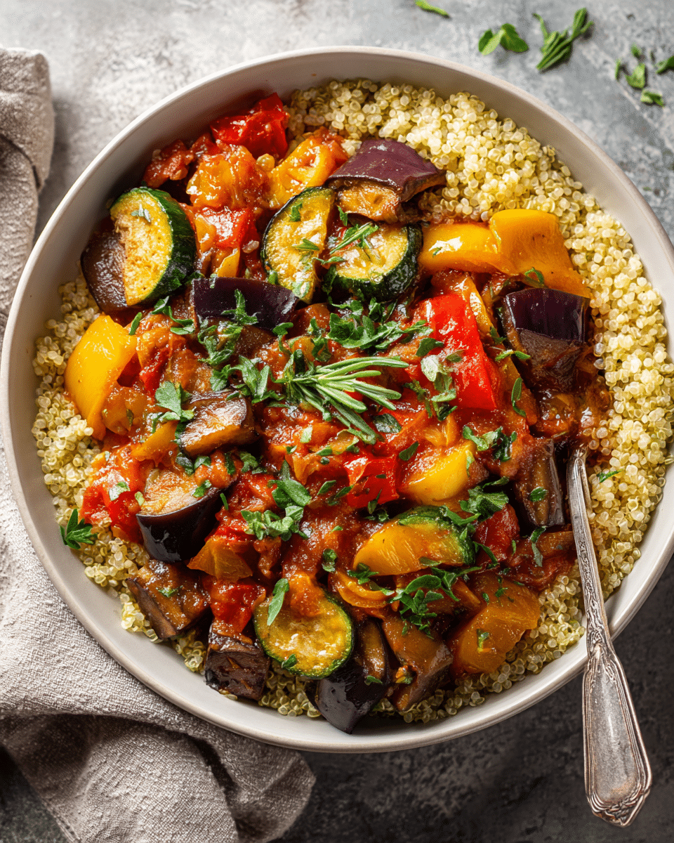 Garden Fresh Ratatouille Bowl – Crockpot Vegetarian