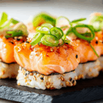 Crispy Rice with Salmon – Easy Homemade Sushi Bites