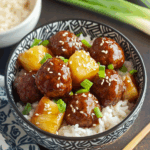Pineapple Teriyaki Meatballs – Summer Crockpot