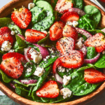 Strawberry Spinach Salad with Poppyseed Dressing