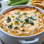 Crockpot Creamy Buffalo Chicken Dip