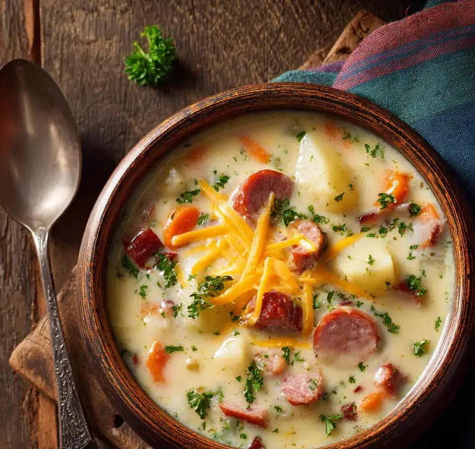 Creamy Potato Kielbasa Soup – Cozy & Hearty 3 Creamy Potato Kielbasa Soup – Cozy & Hearty