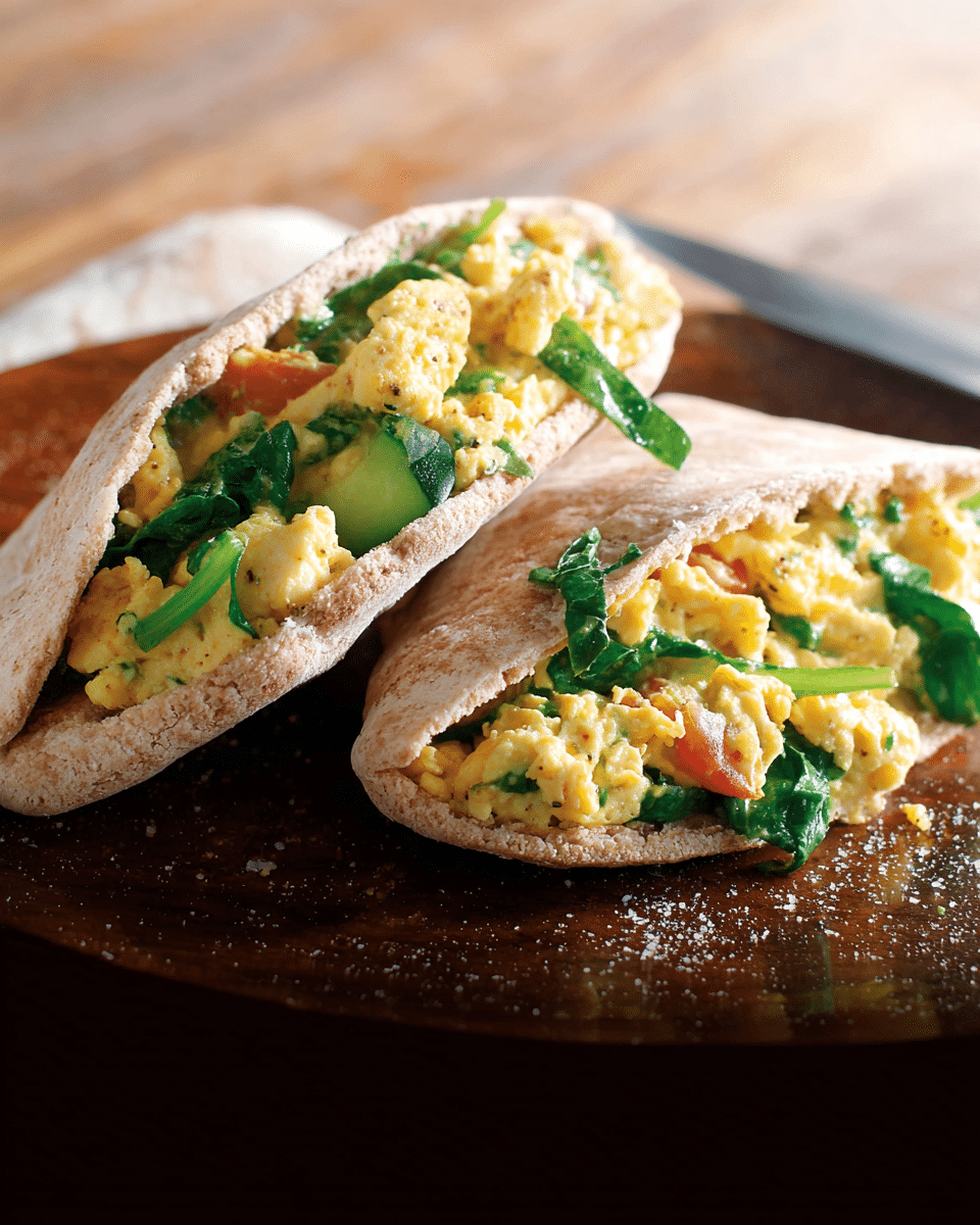 Egg Pita Sandwich – Easy College Breakfast