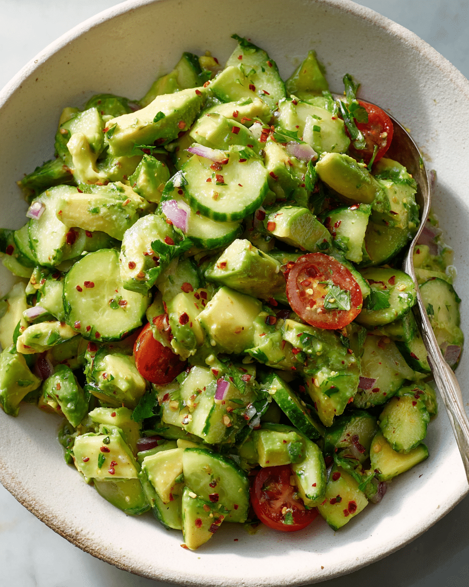 Cucumber Avocado Summer Bowl 3 Cucumber Avocado Summer Bowl