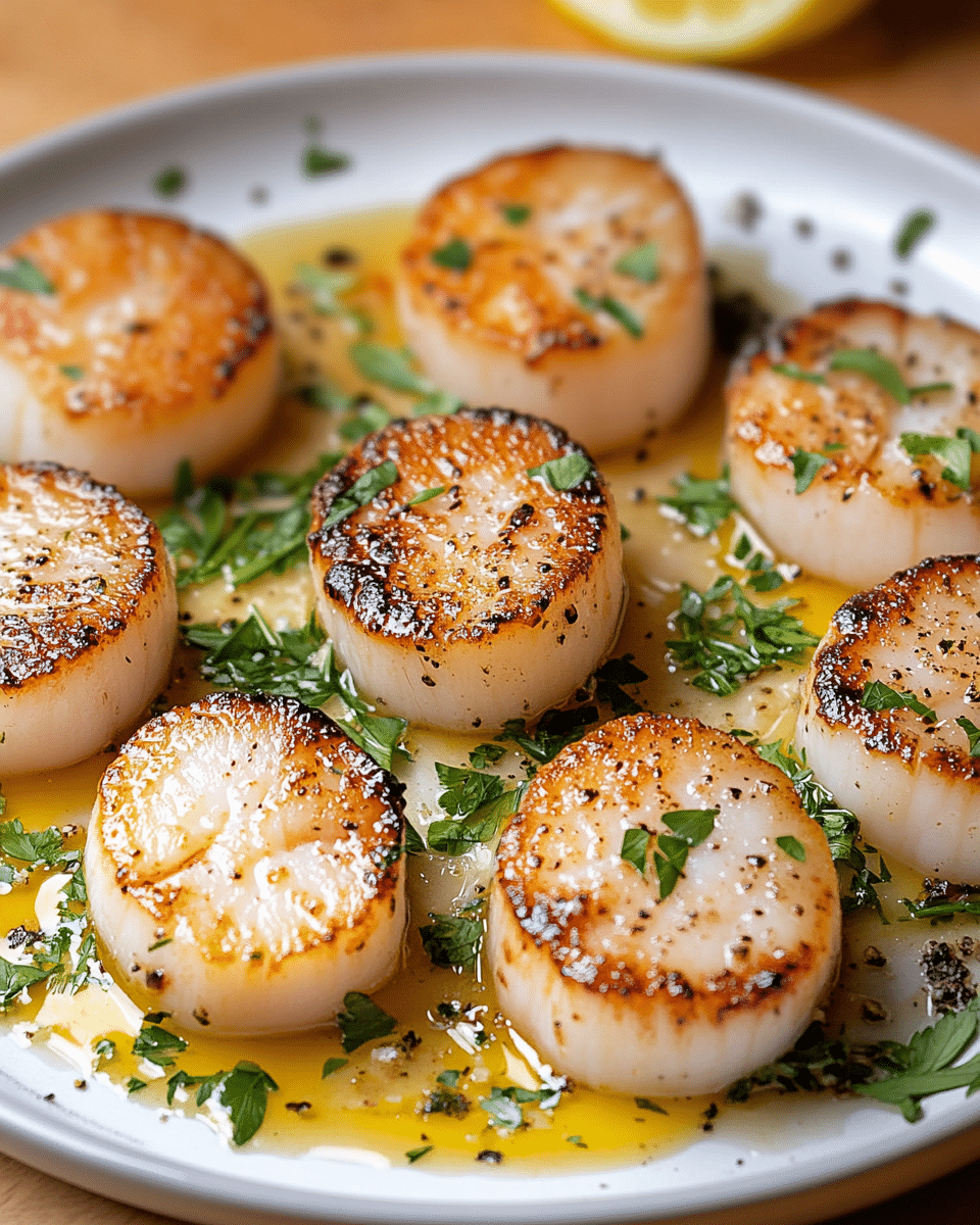 Black Stone Garlic Butter Scallops 3 Black Stone Garlic Butter Scallops