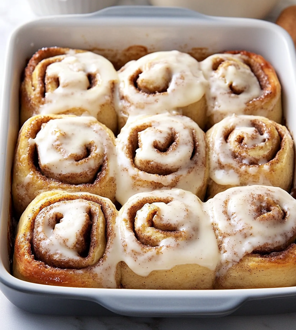 Homemade Banana Bread Cinnamon Rolls with Cream Cheese Frosting