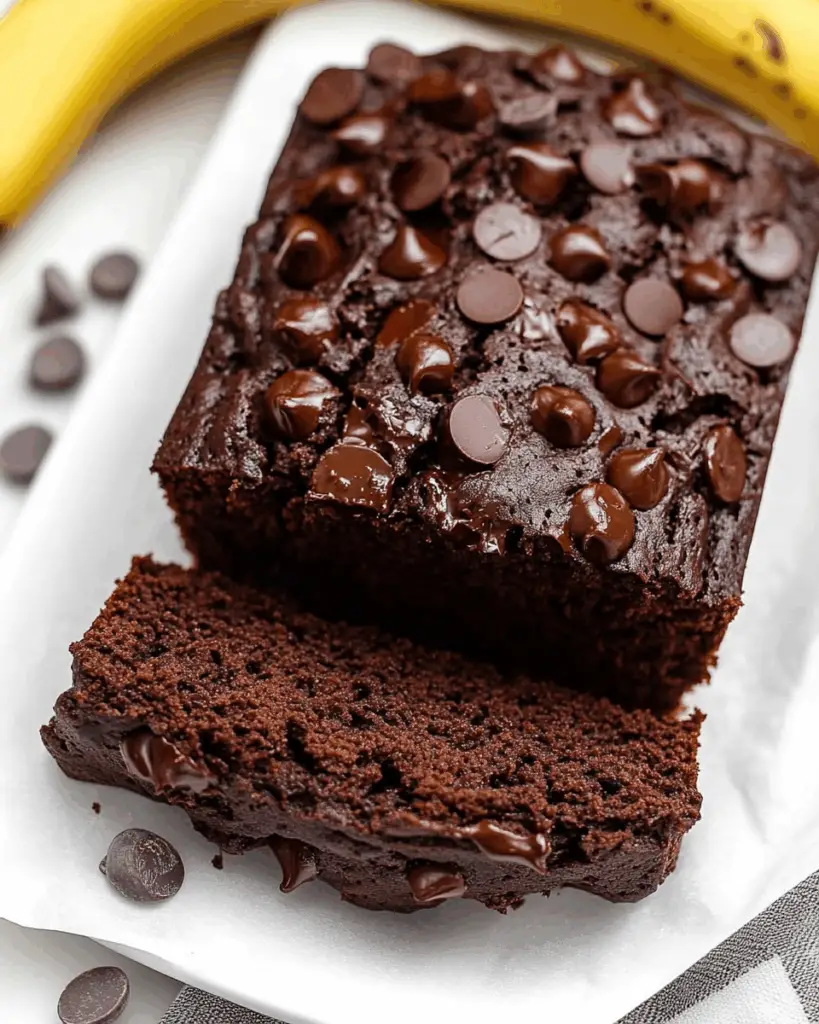 Easy Vegan Chocolate Banana Bread with Coconut Oil
