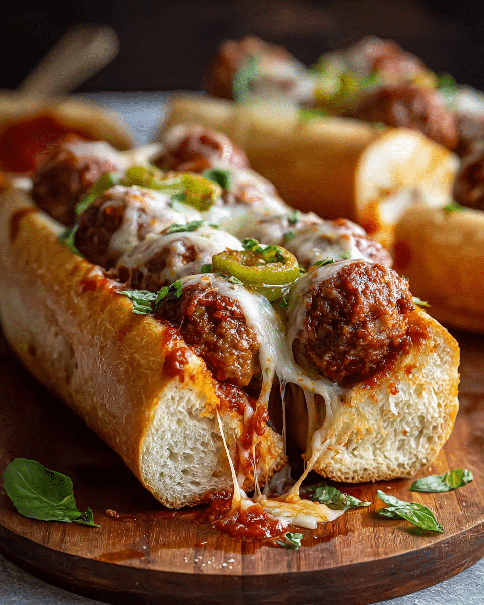 Banana Pepper Meatball Subs – Oven Baked