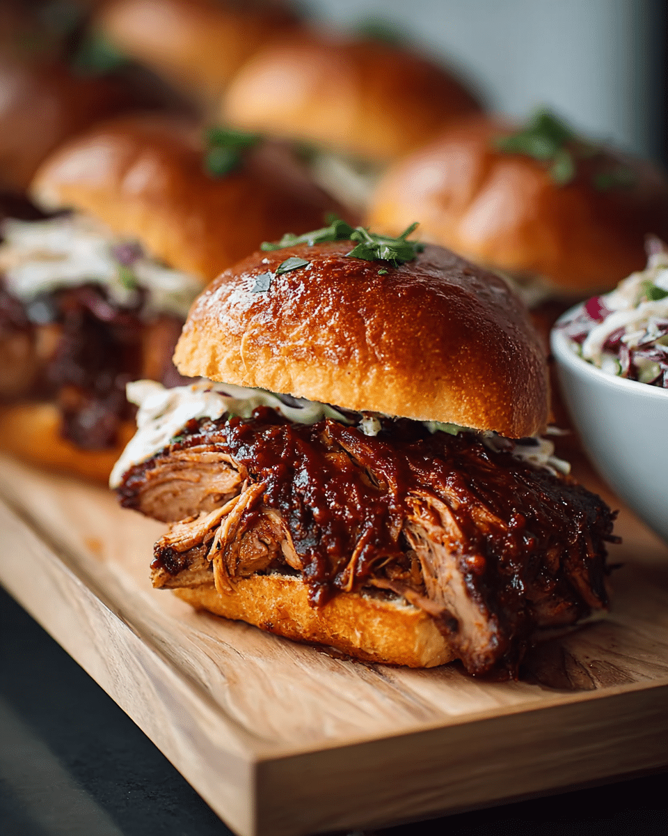 Sweet BBQ Chicken Sliders – Crockpot Chicken
