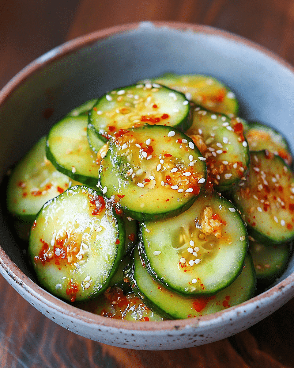 Korean Spicy Cucumber Salad (Oi Muchim)