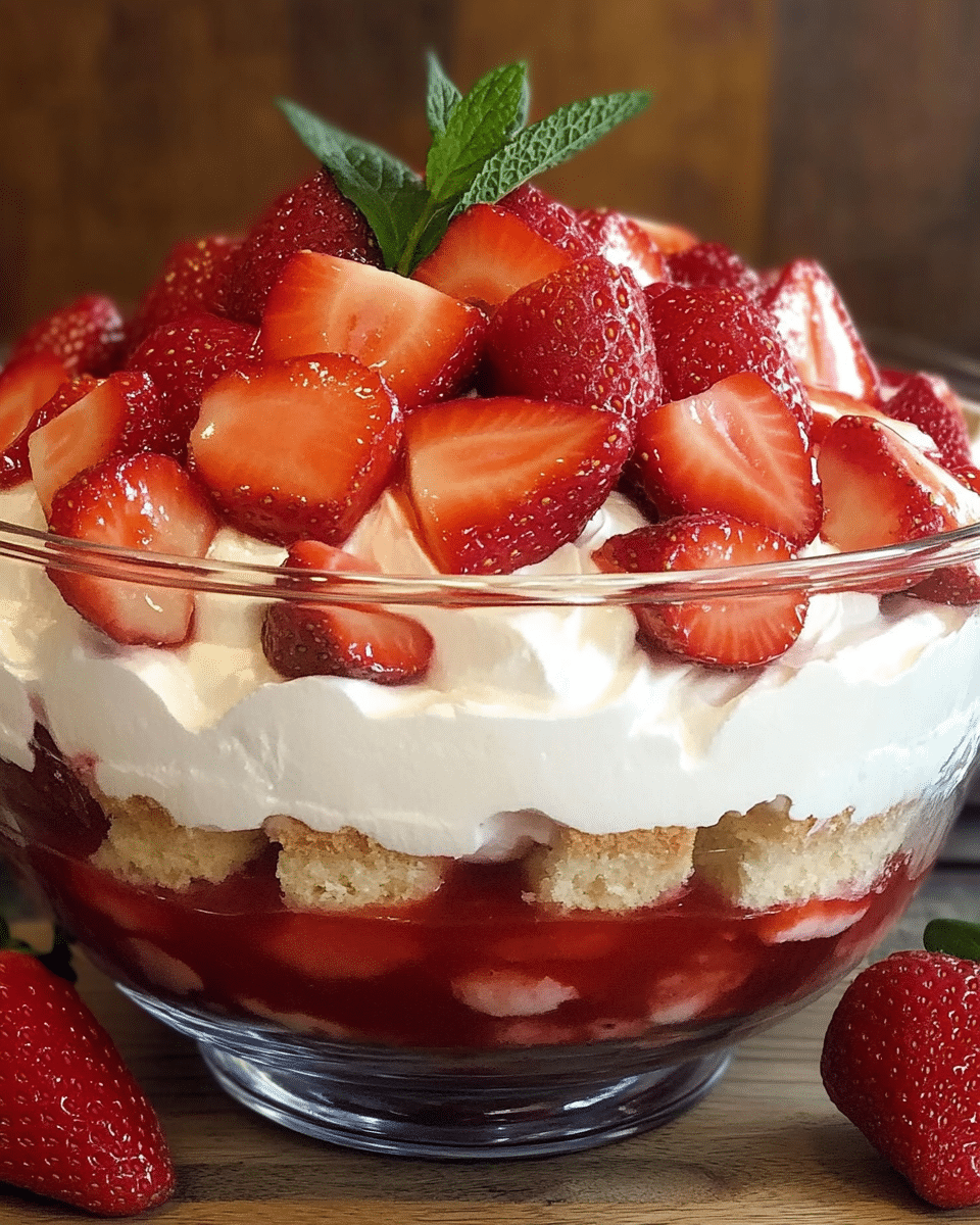 Classic Strawberry Shortcake Trifle 2 Classic Strawberry Shortcake Trifle