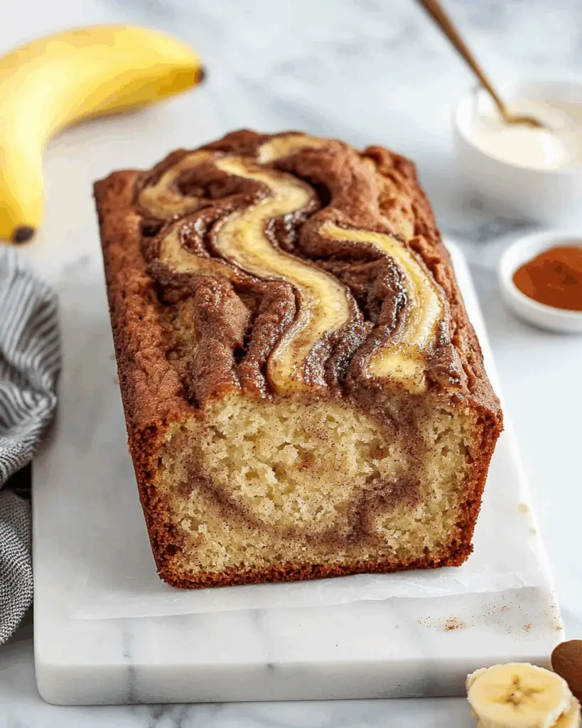 Best Ever Cinnamon Swirl Banana Bread