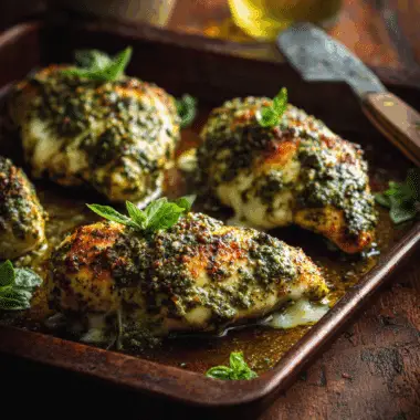 1.5-Ingredient Pesto Chicken Breast – Fast & Flavorful 3 1.5-Ingredient Pesto Chicken Breast – Fast & Flavorful