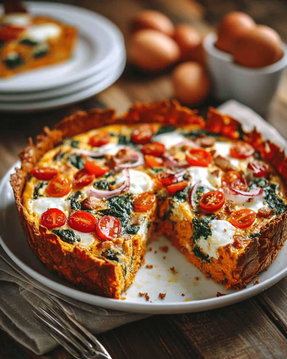 Sweet Potato Crust Quiche – Paleo-Friendly and Flavorful