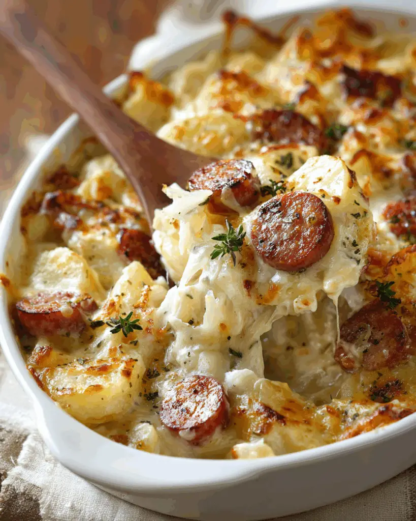 Kielbasa Potato Casserole