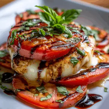 Caprese Chicken Bake – Tomato, Mozzarella & Basil 3 Caprese Chicken Bake – Tomato, Mozzarella & Basil