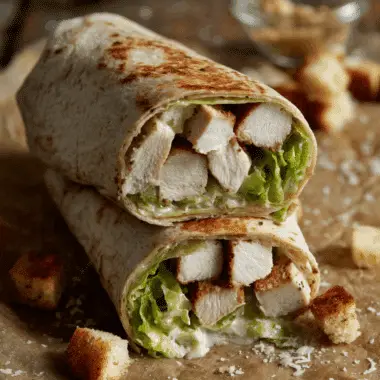 Chicken Caesar Wraps – Quick Lunch or Dinner Idea 3 Chicken Caesar Wraps – Quick Lunch or Dinner Idea