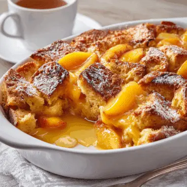 Baked Peach French Toast – Sweet Make-Ahead Breakfast