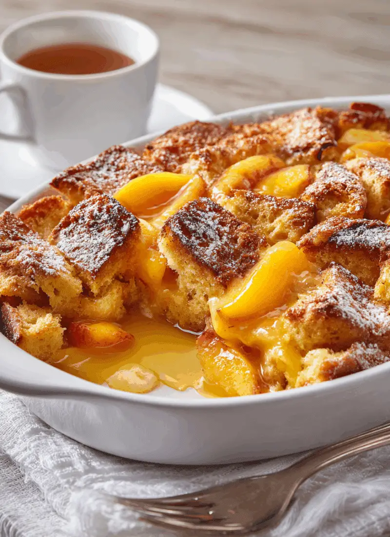 Baked Peach French Toast – Sweet Make-Ahead Breakfast
