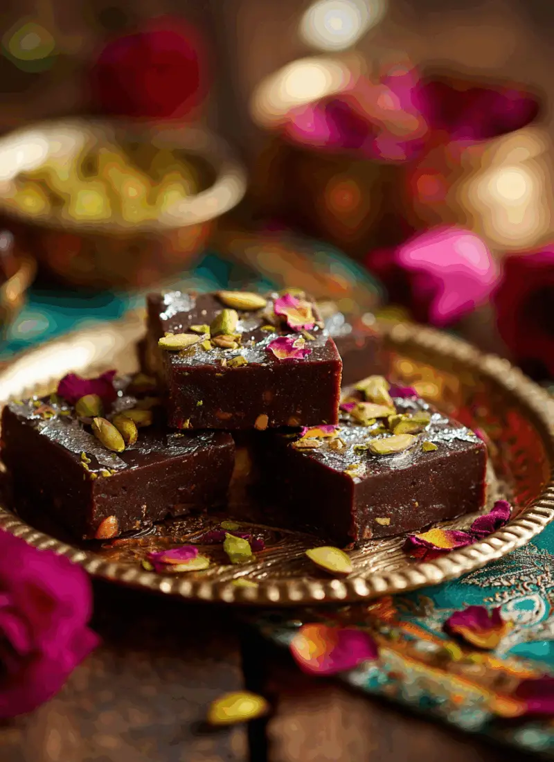 Chocolate Barfi Squares – Modern Twist on a Rakhi Classic