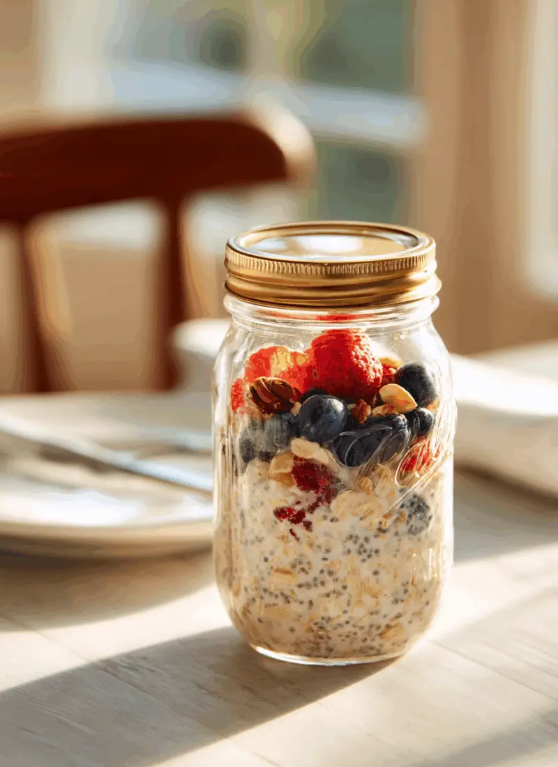 Mason Jar Overnight Oats