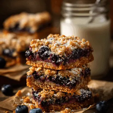 Blueberry Oatmeal Bars – A Fruity, Wholesome Back to School Snack