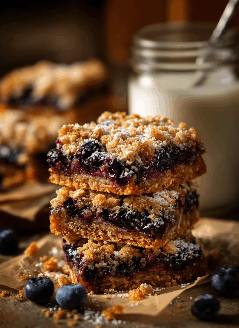 Blueberry Oatmeal Bars – A Fruity, Wholesome Back to School Snack
