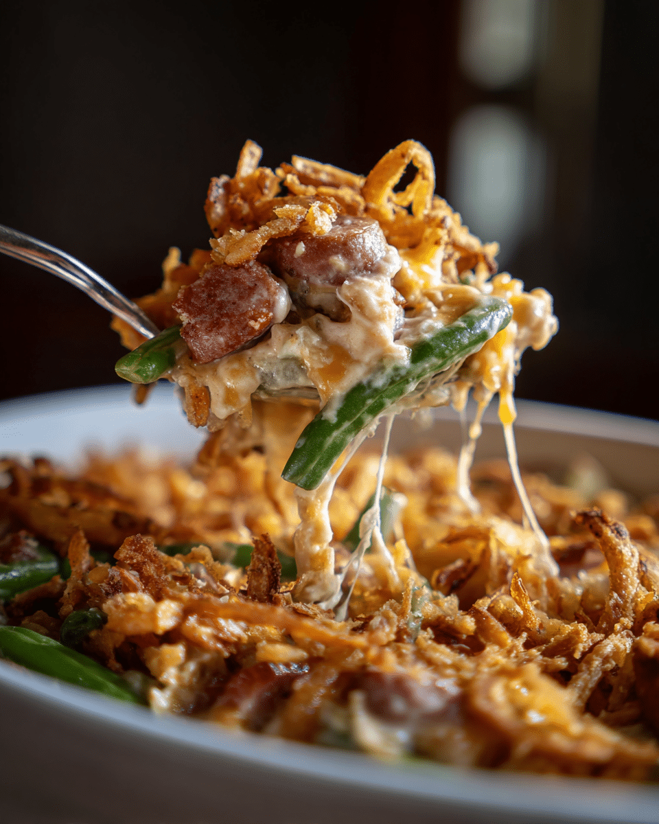 Easy Kielbasa and Green Bean Casserole